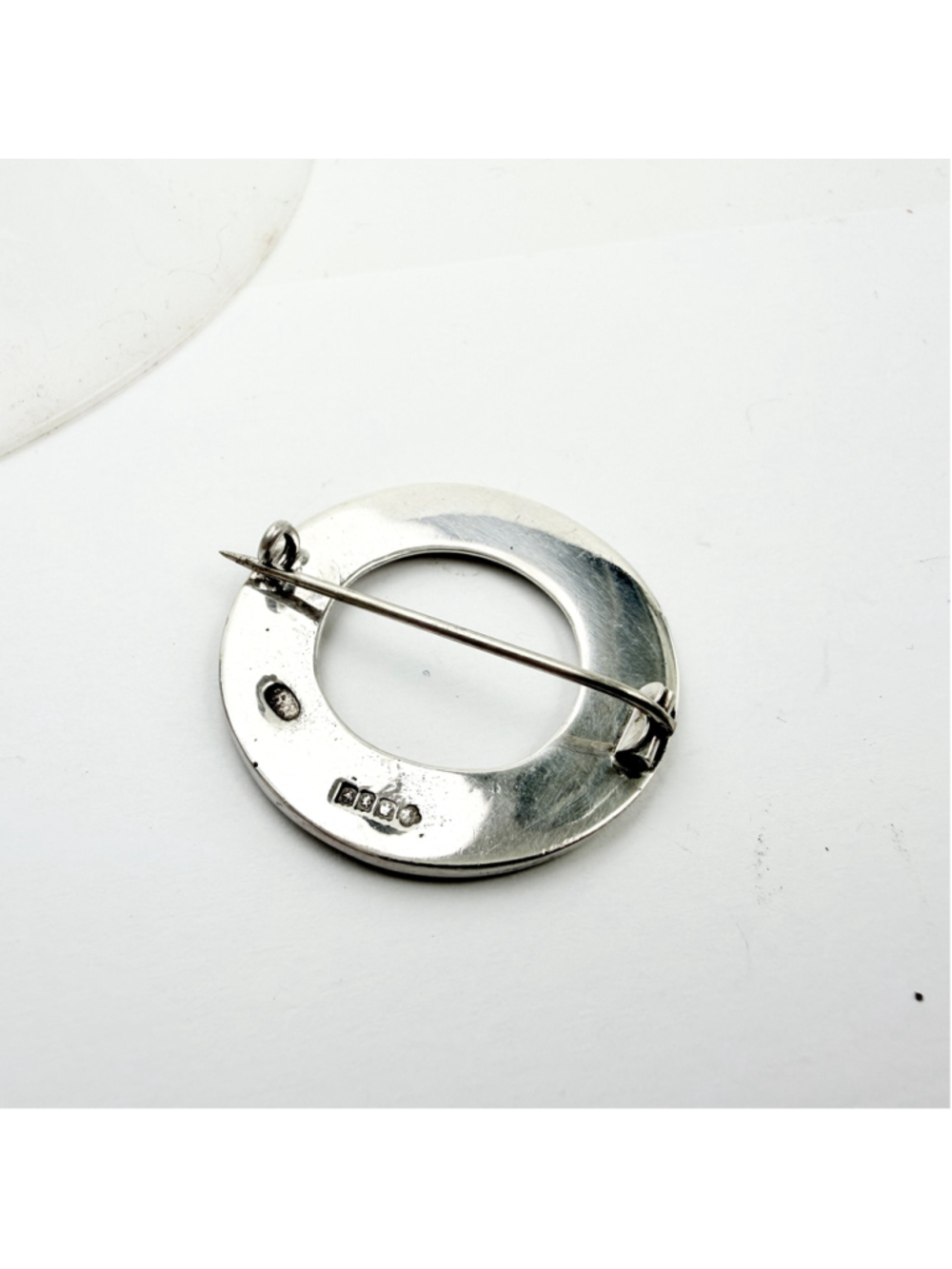 Vintage Scottish Sterling Silver Celtic Brooch Robert Allison RA Iona Style - Picture 3 of 8